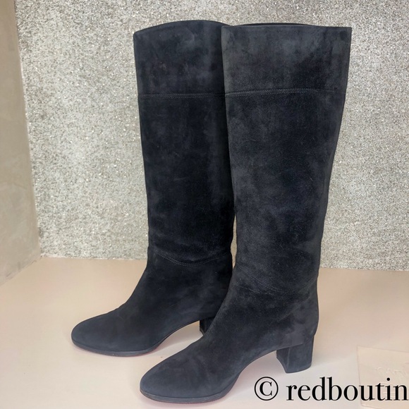 louboutin block heel boots